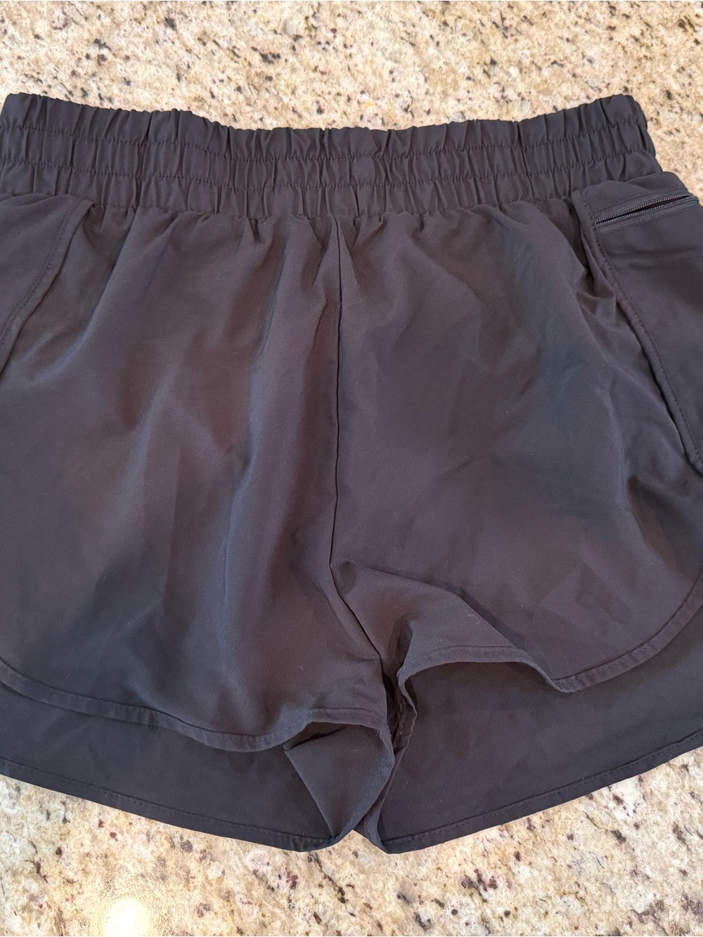Women’s Black Active Elastic-Waist Shorts